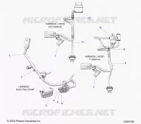 ELECTRICA, WIRE HARNESS, HOOD, ELEC. START