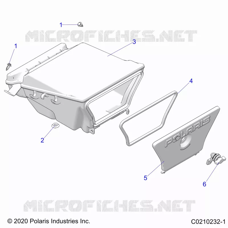 BODY, CAJA DE ALMACENAJE, REAR