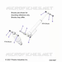 SUSPENSION, MONTAJE DE DESCARGA, REAR SUSP.