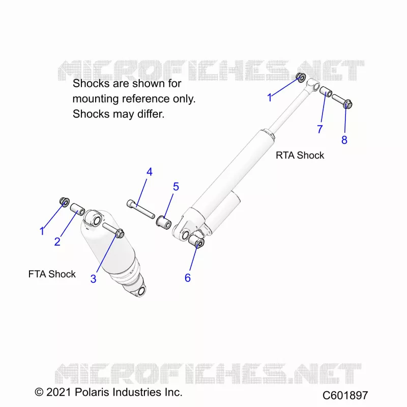 SUSPENSION, MONTAJE DE DESCARGA, REAR SUSP.