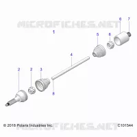 TREN, DRIVE SHAFT, MIDDLE- A21S6E57A1/3A1 (C101544)