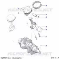 ENGINE, CIGUEÑAL AND PISTON