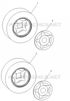 RUEDAS, OPCIONES, CHROME and SILVER