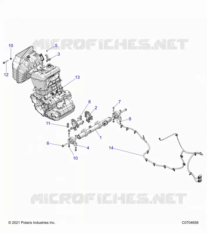 MOTOR, MOUNTING & LONG BLOCK