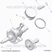 ENGINE, CIGUEÑAL, PISTON AND BALANCE SHAFT
