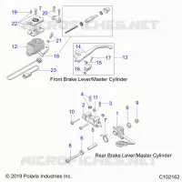 BRAKES, BRAKE LEVERS AND CILINDRO MAESTROS