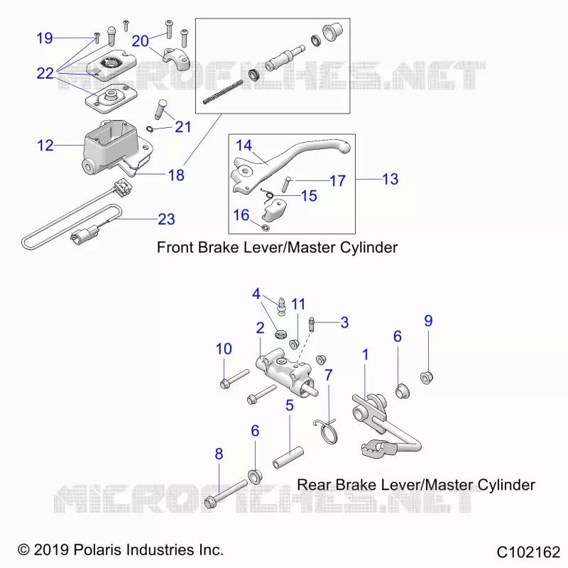 BRAKES, BRAKE LEVERS AND CILINDRO MAESTROS