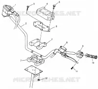 MANILLAR Sport 400L W97BA38C and Trail Blazer W97BA25C (4940124012B007)