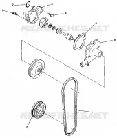 BOMBA DE AGUA 500 CARB 0962764, 500 CARB SKS 0962564,  EUROPEAN 500 CARB SKS E (4931873187C013)