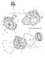MOTOR, STATOR COVER AND VOLANTE