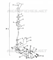 SELECTOR DEL TREN 6x6 400L, U.S. W958740, SWEDISH S958740 (4930273027D006)