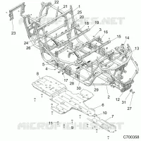 CHASSIS, MARCO PRINCIPAL AND SKID PLATES