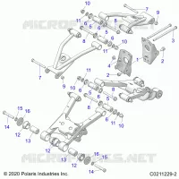 SUSPENSION TRASERA CONTROL ARM, MOUNTING