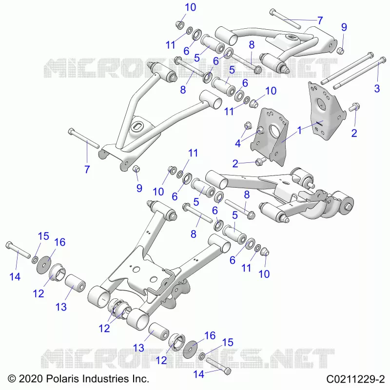 SUSPENSION TRASERA CONTROL ARM, MOUNTING
