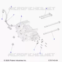 TREN, GEARCASE, REAR, MOUNTING