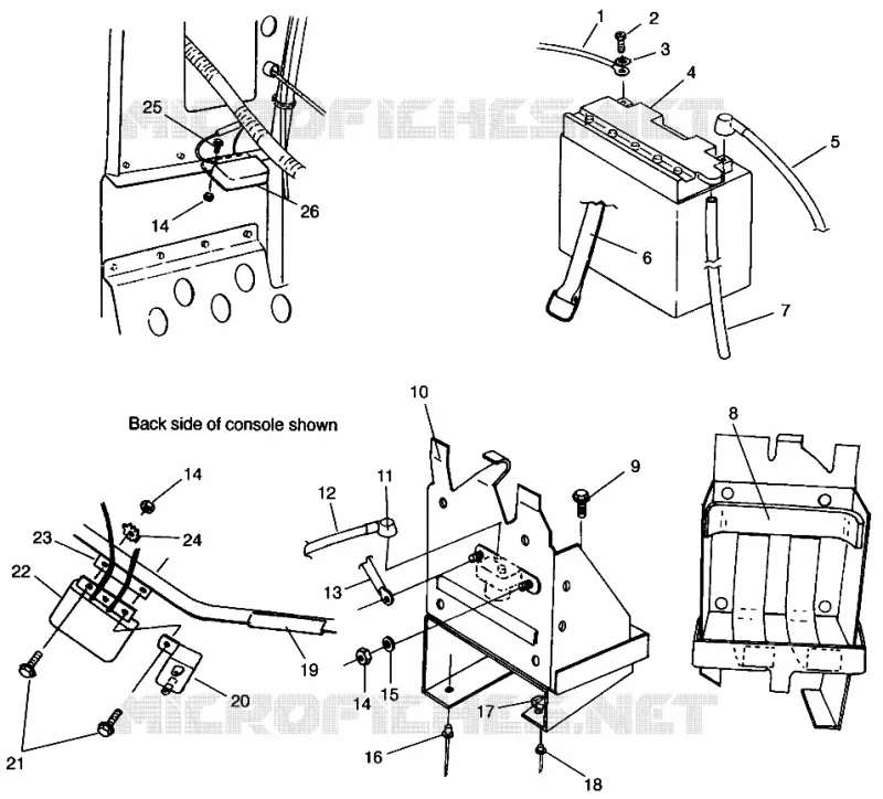 CAJA DE BATERIA XLT TOURING  0963357 and EUROPEAN XLT TOURING  E963357 (4931923192C003)