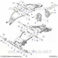 SUSPENSION TRASERA CONTROL ARM MOUNTING