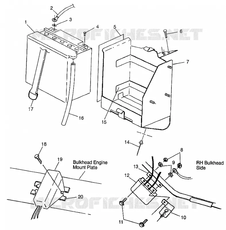 CAJA DE BATERIA RXL 0976768 (4938523852B014)