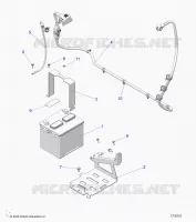 ELECTRICA, BATTERY WITH CABLES, 12V