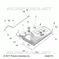 SISTEMA DE COMBUSTIBLE, FUEL TANK ASM.