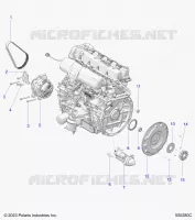 ENGINE, ALTERNADOR, FLYWHEEL, AND STARTER