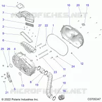 TREN, CLUTCH COVER AND DUCTING