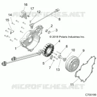 ENGINE, STATOR AND VOLANTE