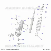 SUSPENSION, PUNTAL DELANTERO
