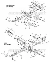 montaje en carril (SUSPENSION) Storm 0975782, Storm S.E. H975782, European Stor (4937823782C001)