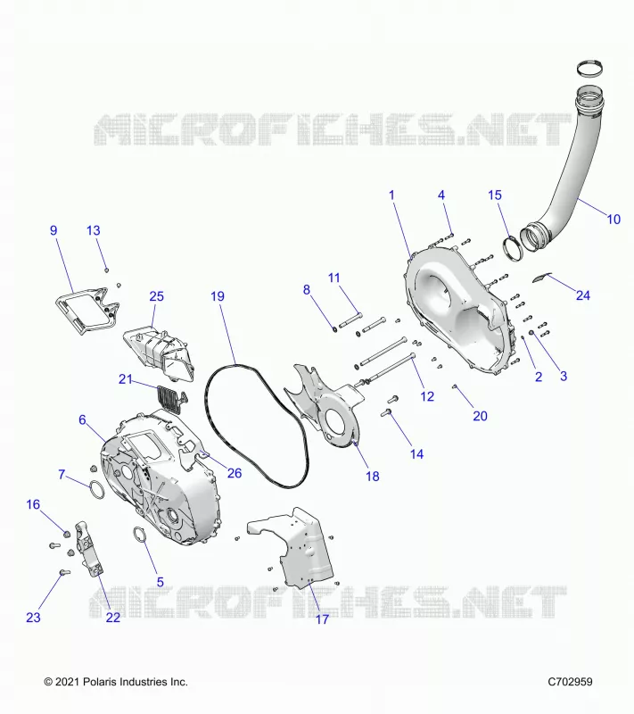 TREN, CLUTCH COVER AND DUCTING