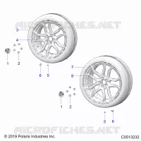 RUEDAS, FRONT AND REAR (SL MODELS)