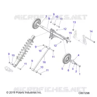 SUSPENSION, TRASERO ARM PAR