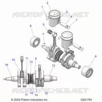 ENGINE, PISTON AND CIGUEÑAL
