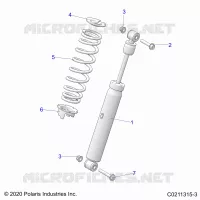 SUSPENSION, SHOCK TRASERO