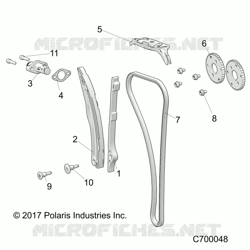 LA CADENA DE LEVAS AND TENSIONER