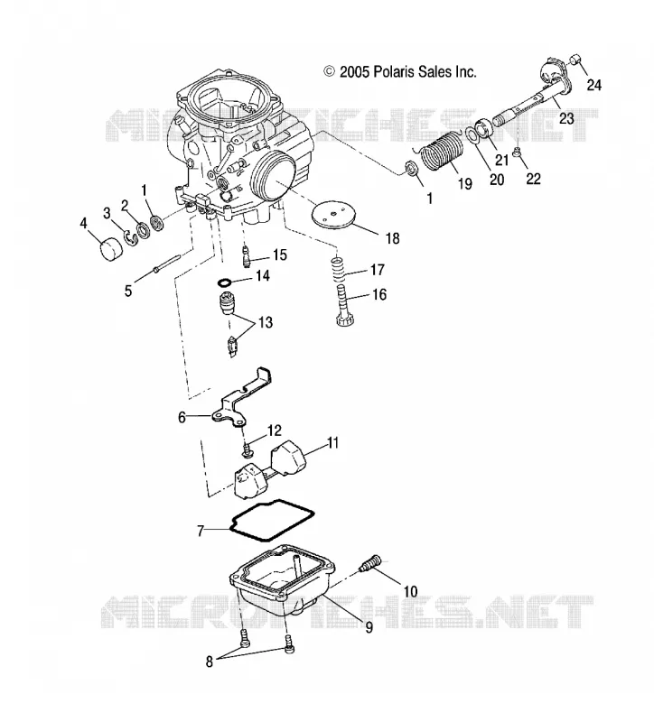 MOTOR, CARBURADOR LOWER