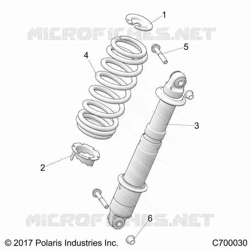 SUSPENSION, REAR MONTAJE DE DESCARGA
