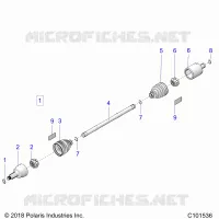 TREN, DRIVE SHAFT, FRONT