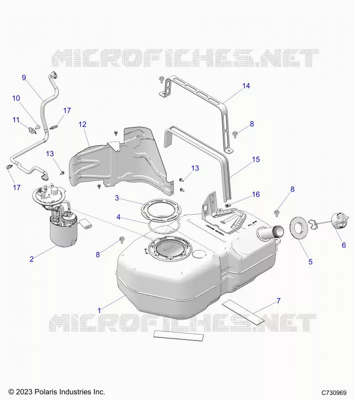SISTEMA DE COMBUSTIBLE, FUEL TANK ASM.