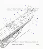 CHASIS, REAR, MISC. COVERS AND SNOWFLAP