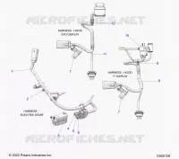 ELECTRICA, WIRE HARNESS, HOOD, ELECTRIC START