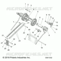 SUSPENSION, TRASERO ARM PAR