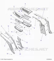 CARROCERÍA POSTERIOR FENDERS AND BEZELS- Z24NMF99AR/AM/BR/BM (C0705025-9)