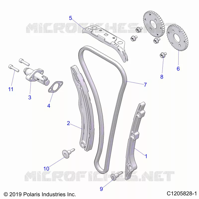 LA CADENA DE LEVAS AND TENSIONER
