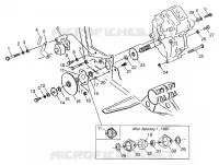 CAJA DE ENGRANAJES/FRENO and cubierta de la cadena MOUNTING XPLORER 300 W97CC28C (4939813981C005)
