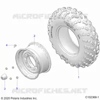 RUEDAS, FRONT TIRE