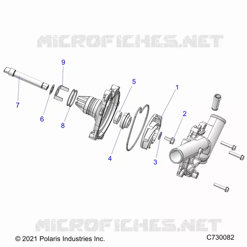 MOTOR, WATERPUMP ASSEMBLY
