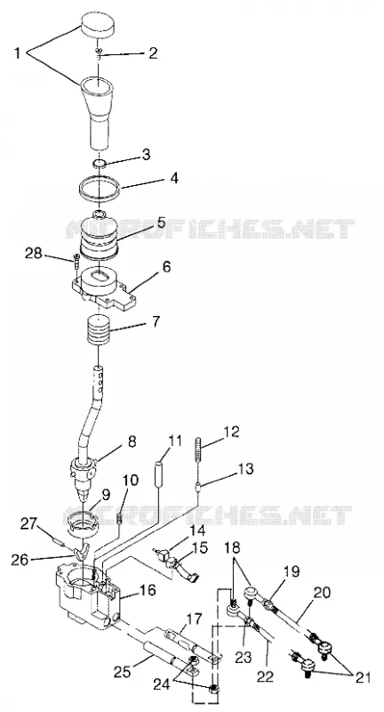 SELECTOR DEL TREN Magnum 4X4 W97AC42A,  Swedish Magnum 4X4 S97AC42E and Norwegi (4940834083C011)