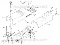 ASIENTO Y TANQUE DE GAS SPORT 0960443, SPORT TOURING 0960243 and EUROPEAN SPORT T (4932223222A009)