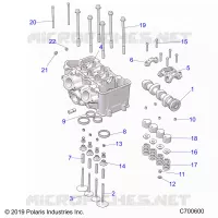 ENGINE, CULATA AND VALVES